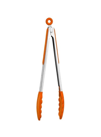 Buy Stainless Steel Serving Tong Silver/Orange in Egypt