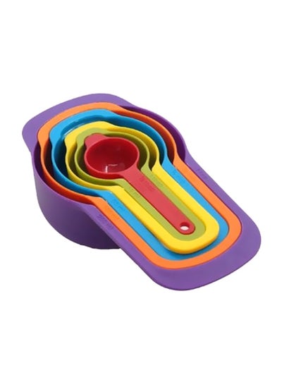 Buy 6-Piece Measuring Cups And Spoons Set Multicolour in Saudi Arabia