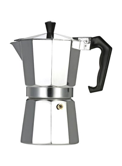 Buy Portable 3-Cup Espresso Percolator Silver/Black in Egypt