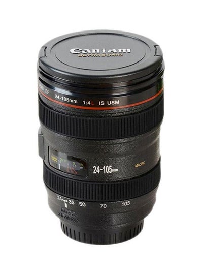 Buy Camera Lens Styled Coffee Mug Black 15x9x9cm in Egypt