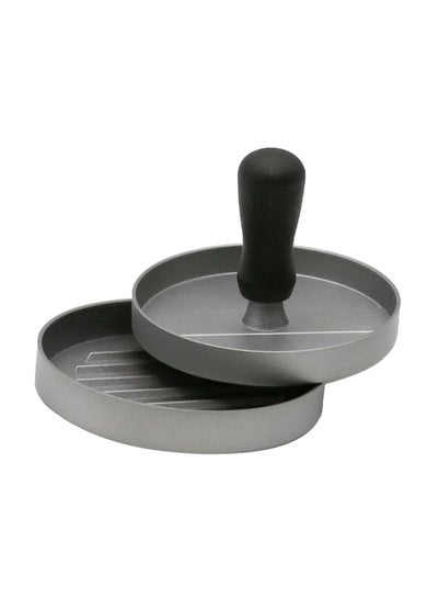 Buy Manual Press Hamburger Patties Maker Silver/Black in Saudi Arabia