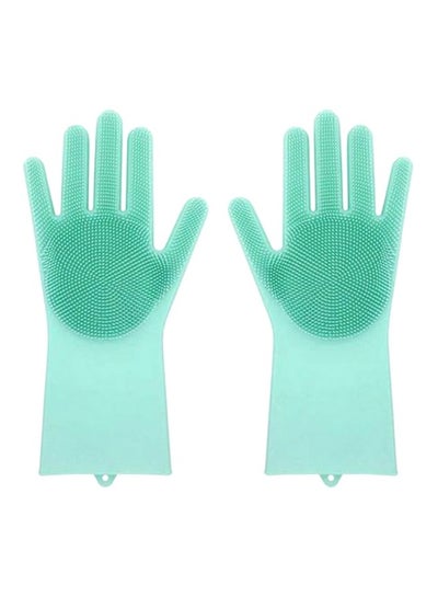 Buy Dishwashing Cleaning Gloves Green in Egypt