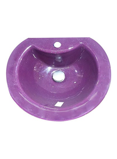Buy Bathroom Glass Wash Basin Purple in Egypt