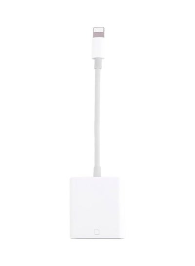 Buy Memory Card Reader Adapter For Apple iPhone White in UAE