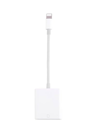 Buy Memory Card Reader Adapter For Apple iPhone White in Saudi Arabia