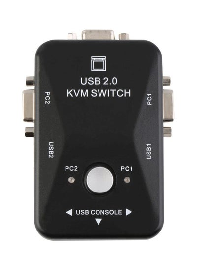 اشتري صندوق مبدل KVM بمنفذي USB 2.0 ومنفذ VGA/SVGA أسود في السعودية