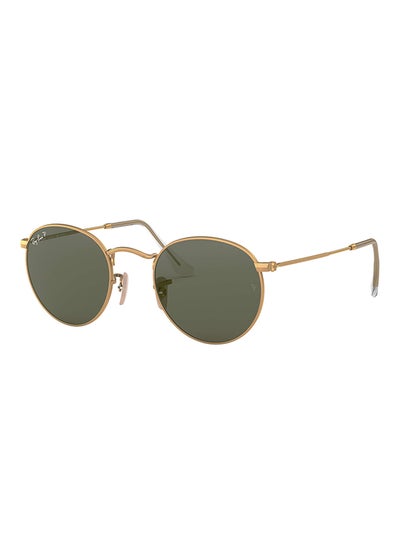 Buy Men's Polarize Round Sunglasses Lens Size: 53mm - Gold in UAE