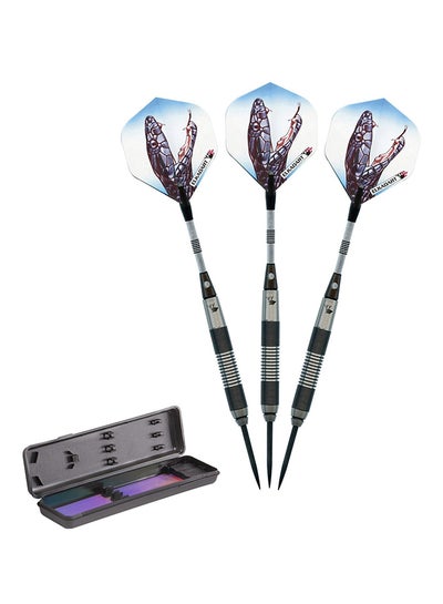 Buy 3-Piece Steel Tip Darts With Travel Case in UAE