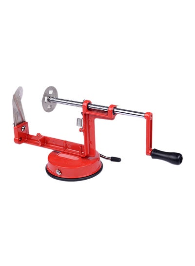 Buy Manual Aluminium Alloy Fruit Vegetable Cutter Red 0.52kg in Saudi Arabia