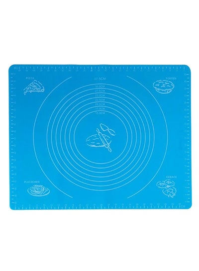 Buy Non-Stick Scale Rolling Mat Blue 50 x 40cm in Egypt