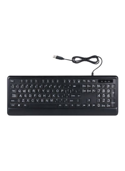 اشتري Wired LED Backlit Keyboard أسود في الامارات