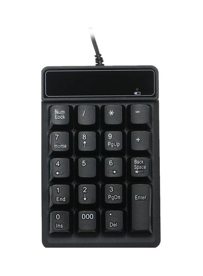 اشتري لوحة مفاتيح رقمية سلكية بوصلة USB أسود في الامارات