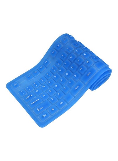 Buy Flexible USB Keyboard Blue in UAE