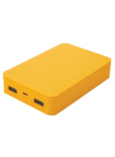 Buy 11200.0 mAh Power Bank With Micro USB Cable Yellow in Saudi Arabia