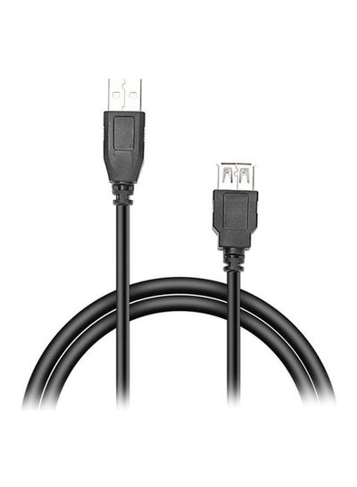 Buy USB-A Plug To USB-A Socket Extension Cable Black in Egypt
