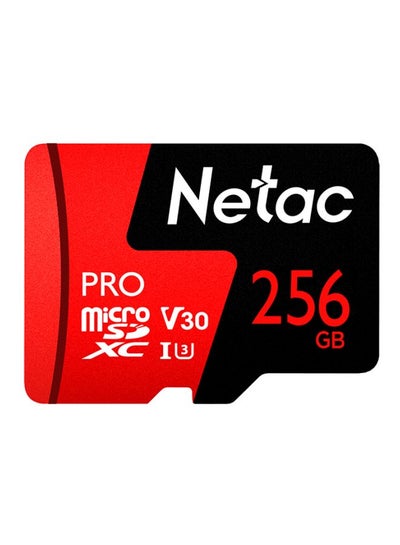 اشتري بطاقة ذاكرة مايكرو SDXC V30 UHS-I U3 P500 256غيغابايت أحمر / أسود / أبيض في السعودية