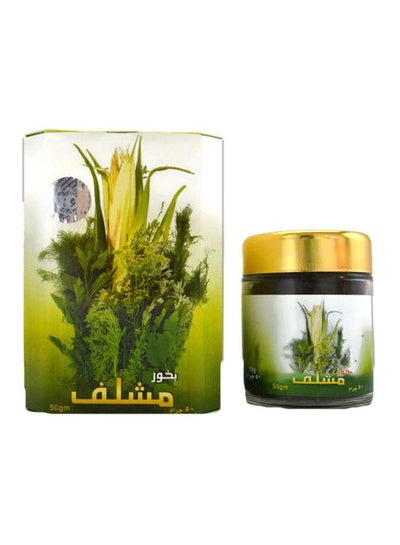 Buy Bakhoor Home Incense Agarwood Powder Multicolour 50grams in UAE