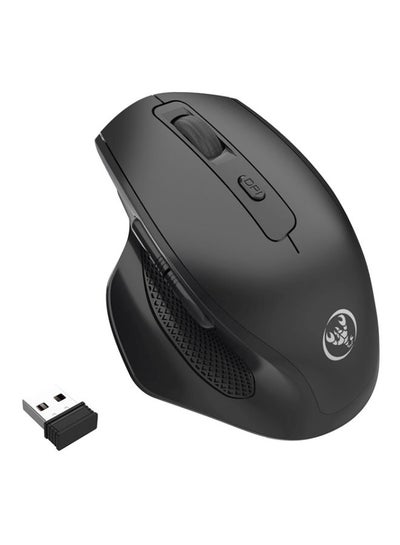Buy T28 Vertical Wireless Mute Mouse Black in Saudi Arabia