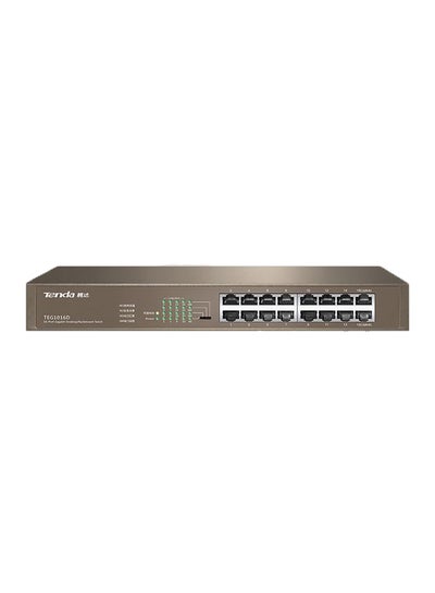 Buy TEG1016D 16-port Gigabit Ethernet Desktop/Rackmount Switch Camel Brown in Egypt