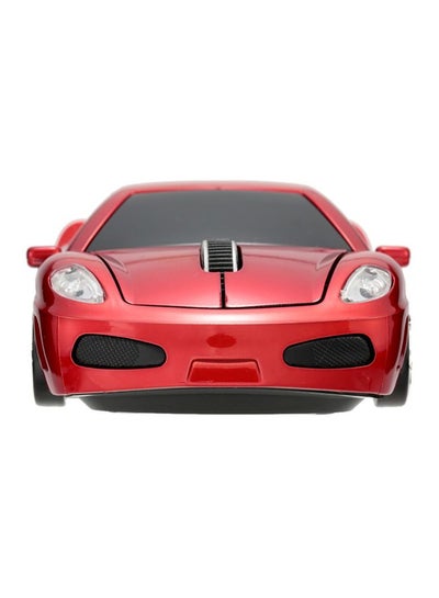 Buy C296 Car Shaped Wireless Optical Mouse Red/Black in Saudi Arabia