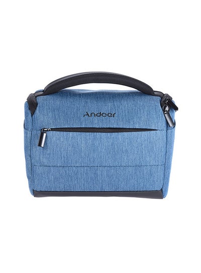 Buy Cuboid Shaped Camera Shoulder Bag Blue in Saudi Arabia