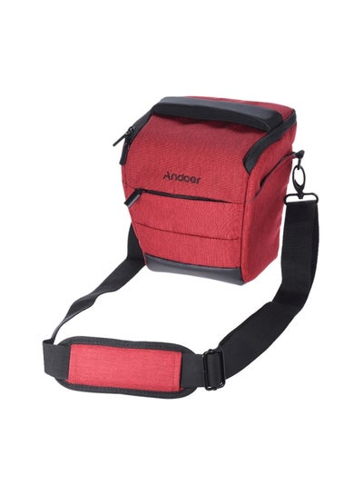 Buy Portable Camera Shoulder Bag Red/Black in Saudi Arabia