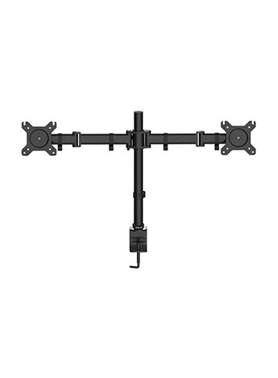 اشتري Dual Monitor Arms Fully Adjustable Desk Mount Black في مصر