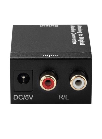 اشتري Digital To Analog RCA Audio Converter أسود في الامارات