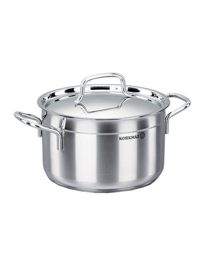 Buy Casserole Pot With Lid Silver in Saudi Arabia