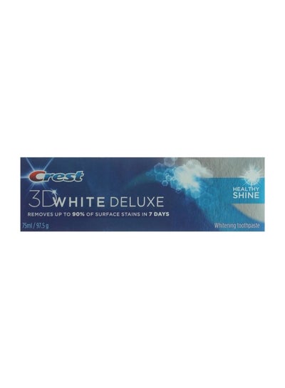 Buy 3D Delux Healthy Shine Toothpaste White 75ml in Saudi Arabia