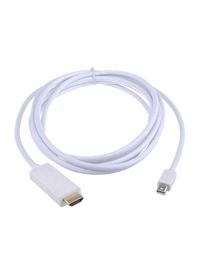 Buy Thunderbolt Mini Display Port to HDMI Cable Adapter For MacBook White in Saudi Arabia