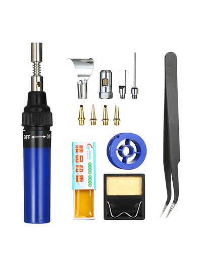 Buy 13-Piece Soldering Iron Kit Blue 0.185kg in UAE