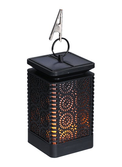 Buy Ramadan Solar Hanging Lantern Flame LED Nightlight Black 400grams in Saudi Arabia