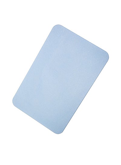 Buy Anti-Slip Diatomaceous Earth Bathroom Mat Blue 60 x 39 x 0.9centimeter in UAE