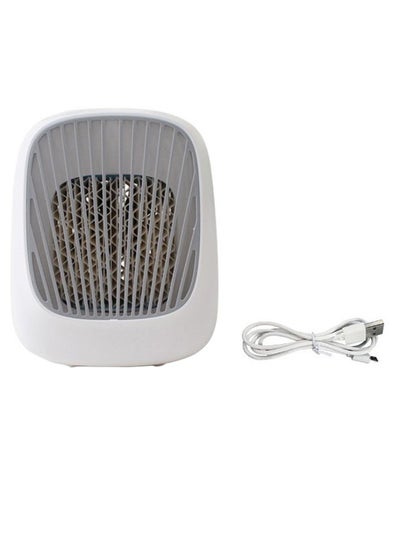 اشتري Portable Mini Air Cooler Fan Humidifier YU-1901 أبيض/ رمادي في الامارات