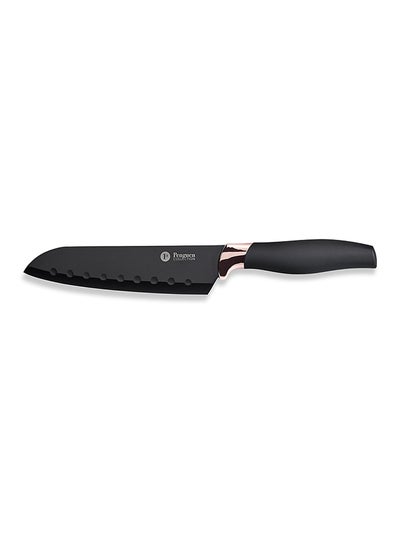 Buy Aria Santoku Knife Gold/Black 7inch in Saudi Arabia