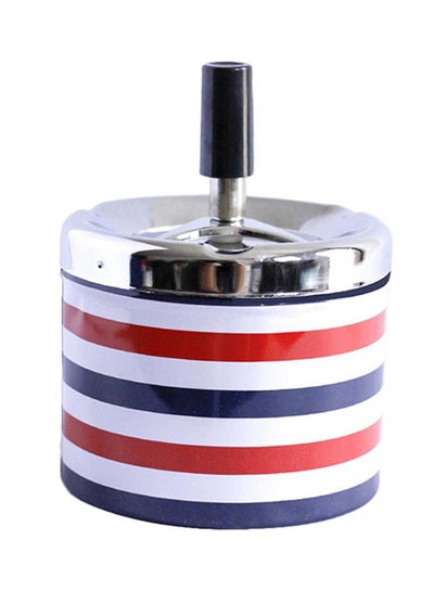 Buy Metal Windproof Rotation Lid Ashtray Multicolour 9.5cm x 12cm in UAE