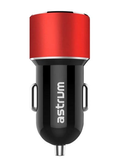 Buy CC210 Dual USB Car Charger Black/Red in Egypt