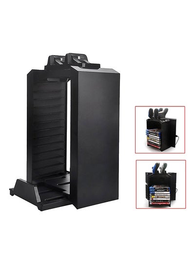 Buy Game Disk Storage Tower With Charging Station For PlayStation 4 in UAE