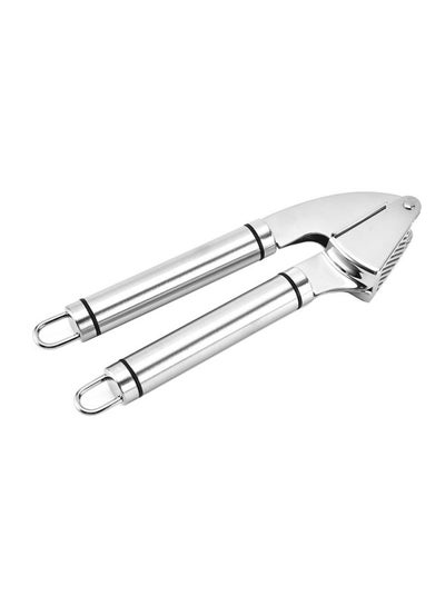 Buy Stainless Steel Garlic Twist Crusher Silver in UAE