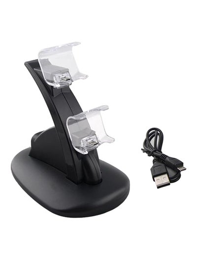 Buy Dual Charging Docking Station Stand For PlayStation 4 Black in UAE