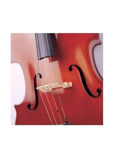 Buy Violin Printed Decorative Wall Art Red/Black 32x32cm in Egypt