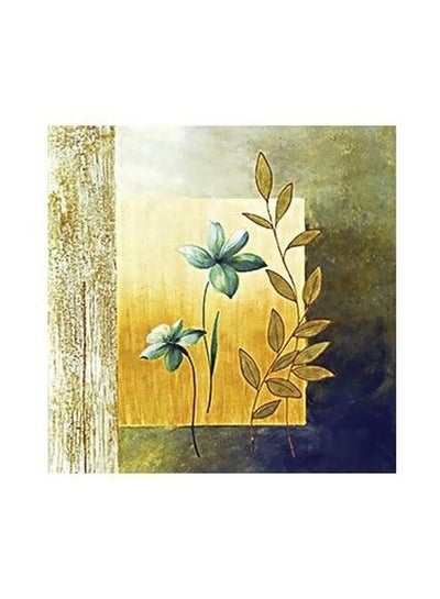 Buy Decorative Wall Poster Green/Yellow/Blue 15x15cm in Egypt