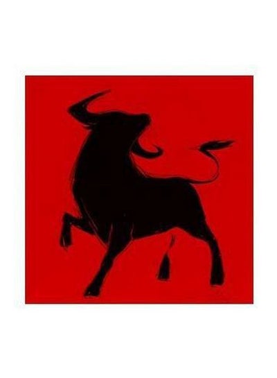 Buy Decorative Wall Poster Red/Black 32x32cm in Egypt