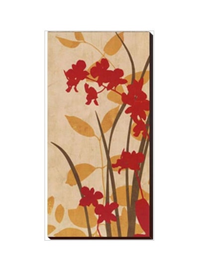 Buy Decorating Wall Painting With Frame Red/Beige/Brown 29x99cm in Egypt