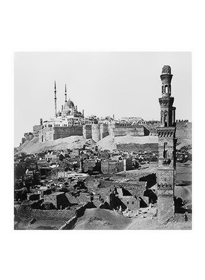 Buy Decorative Wall Poster Grey/Black 15x15centimeter in Egypt