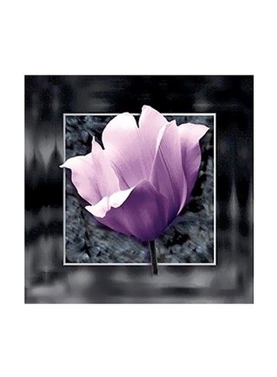 Buy Decorative Wall Poster Black/Purple/Grey 15 ×15cm in Egypt