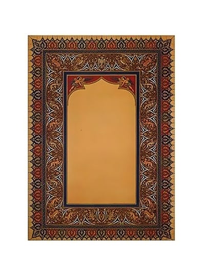 Buy Decorative Wall Poster Red/Yellow/Brown 60x40cm in Egypt