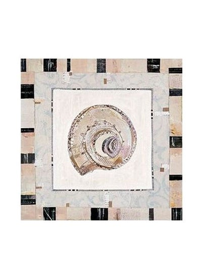 Buy Decorative Printed Wall Poster Beige/Black 50x50cm in Egypt