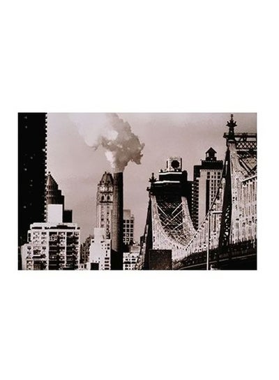 Buy Decorative Wall Poster Black/White 24x18cm in Egypt